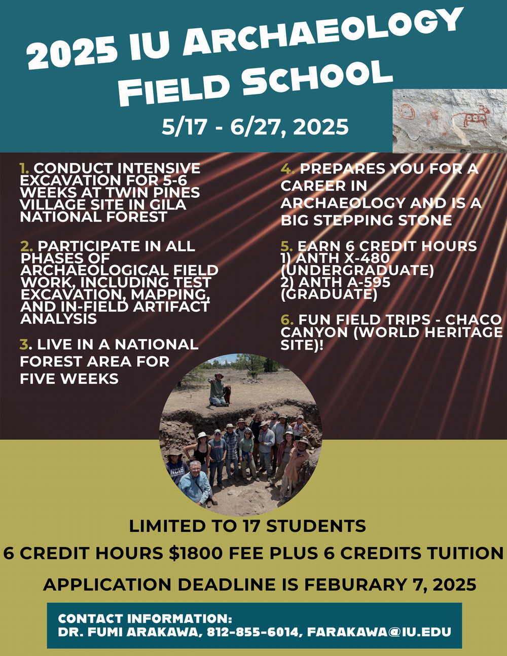 field school flyer, see details on page